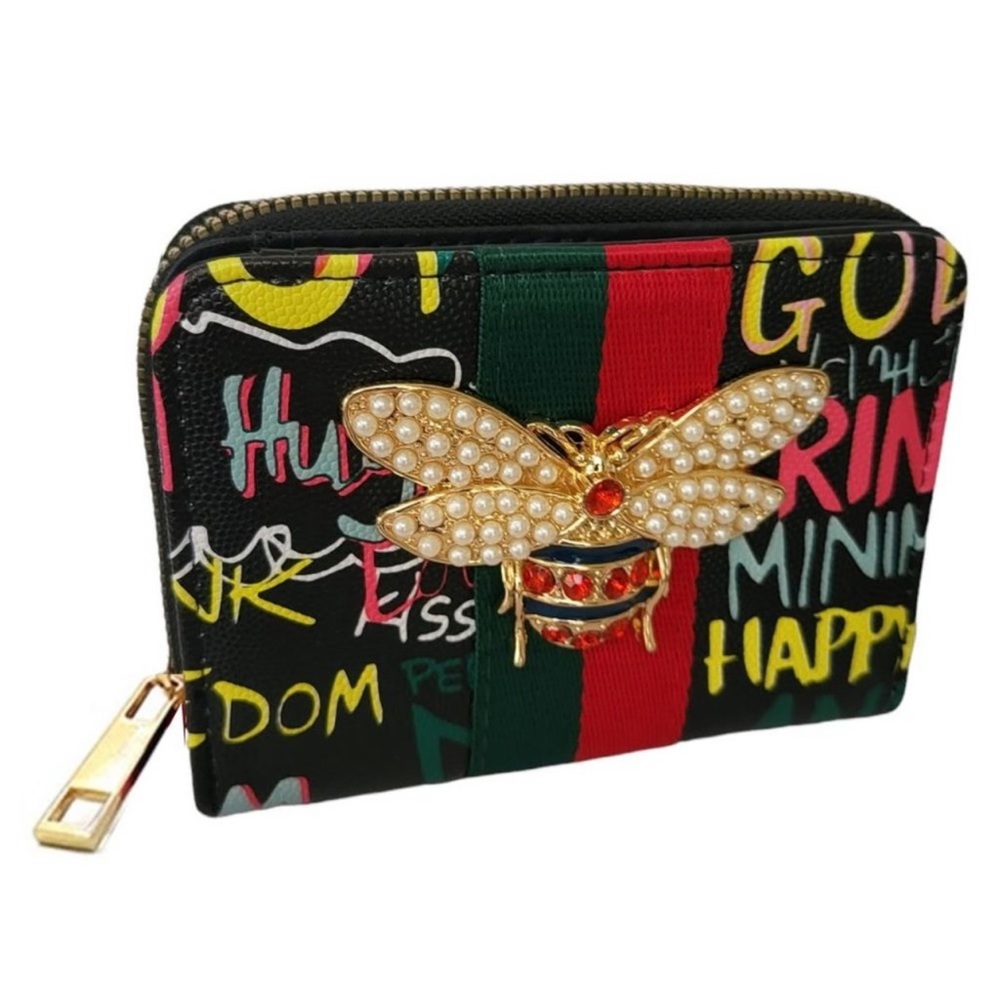 Queen Bee Wallet with Graffiti